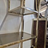 Vintage 1970s golden designer shelf