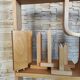 Bent plywood wall, bookcase, flowerbed, Volak by Holesov, 1960s Czechoslova