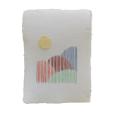 Embroidery on recycled paper