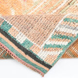 3x12 pale orange herki runner rug 99x380cm