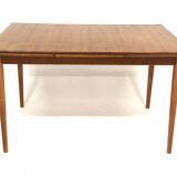 Table de salle à manger "portefeuille" en teck, Suède, 1960