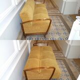 Sofa bed daybed Scandinavian years 50 / 60 color gold
