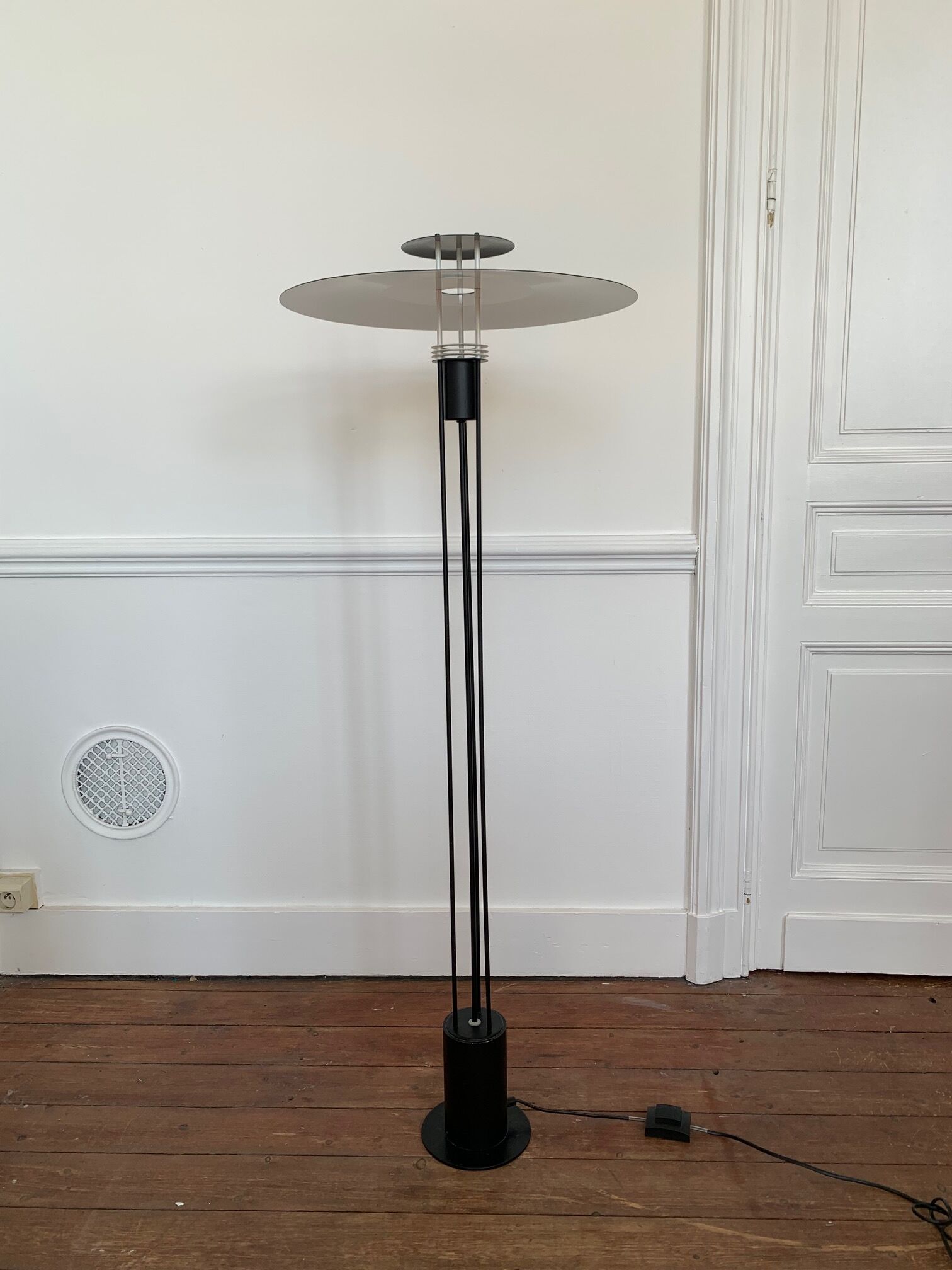 3-Line Floor Lamp by Benny Frandsen, Denmark, 1980s