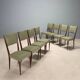 Vintage beech chairs, painted, faux leather, design, Italy, 1960s