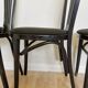 Set of 4 Vintage Black Wooden Dining Chairs: STOL Kamnik, 70s, Yugoslavia