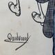 Paire de dessins humoristiques anciens Presse signés Dandurand et Berly