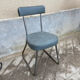 Blue-grey industrial office chair