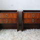 Pair of vintage vintage wood retro bedsides