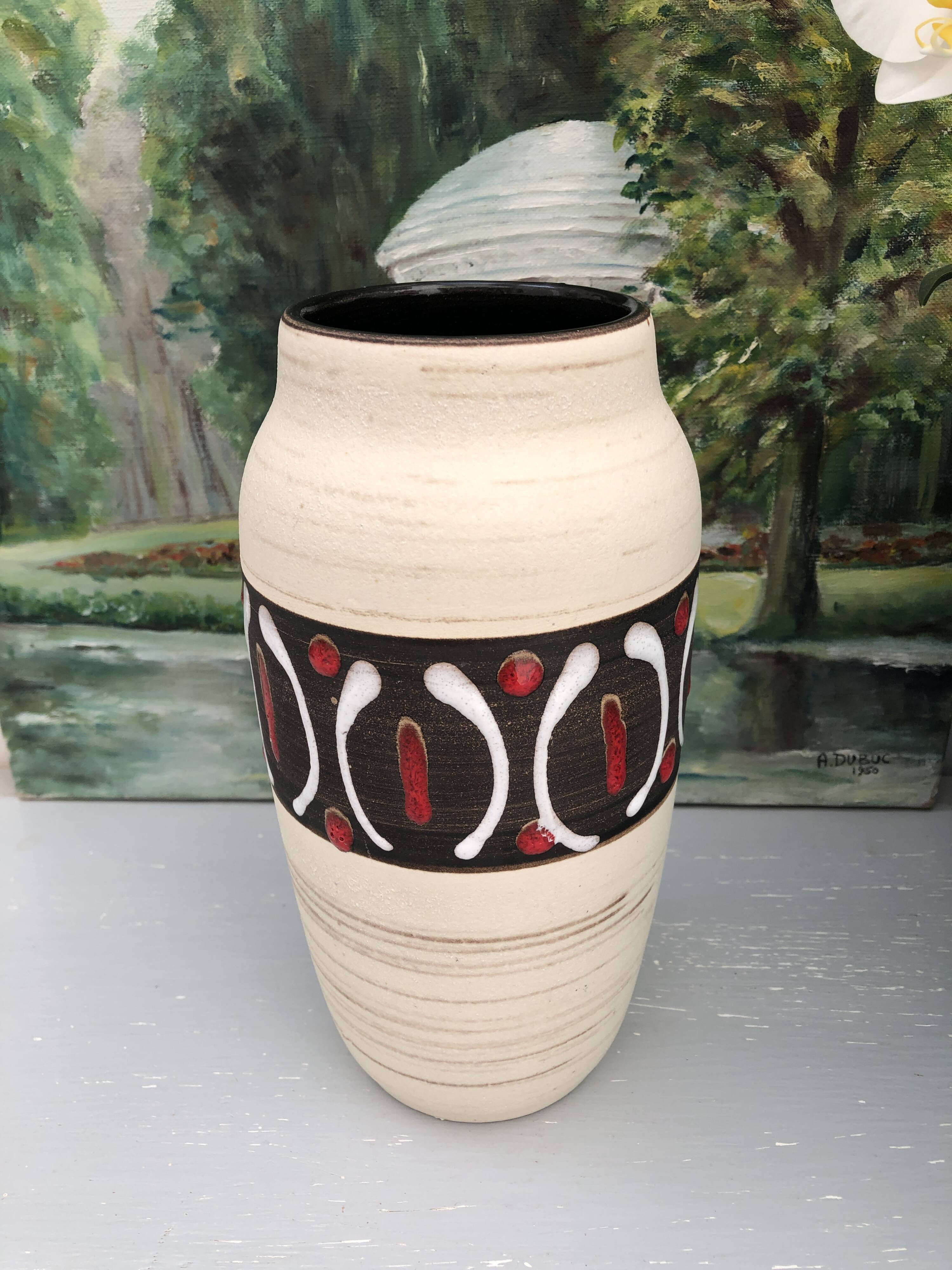Vintage Vase Scheurich 242-22 – Ceramic West Germany – 60s/70s