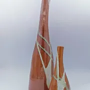 Single-flower vase in glazed stoneware from Nault pottery – Saint-Amand-en-Puisaye