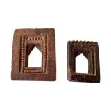 Two small old Indian frames carved wood
