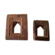 Two small old Indian frames carved wood