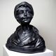 Plaster bust of a young woman 1900-1930 monochrome Citti & Frère