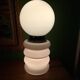 Opaline lamp in Murano glass, Mazzega, Carlos Nason