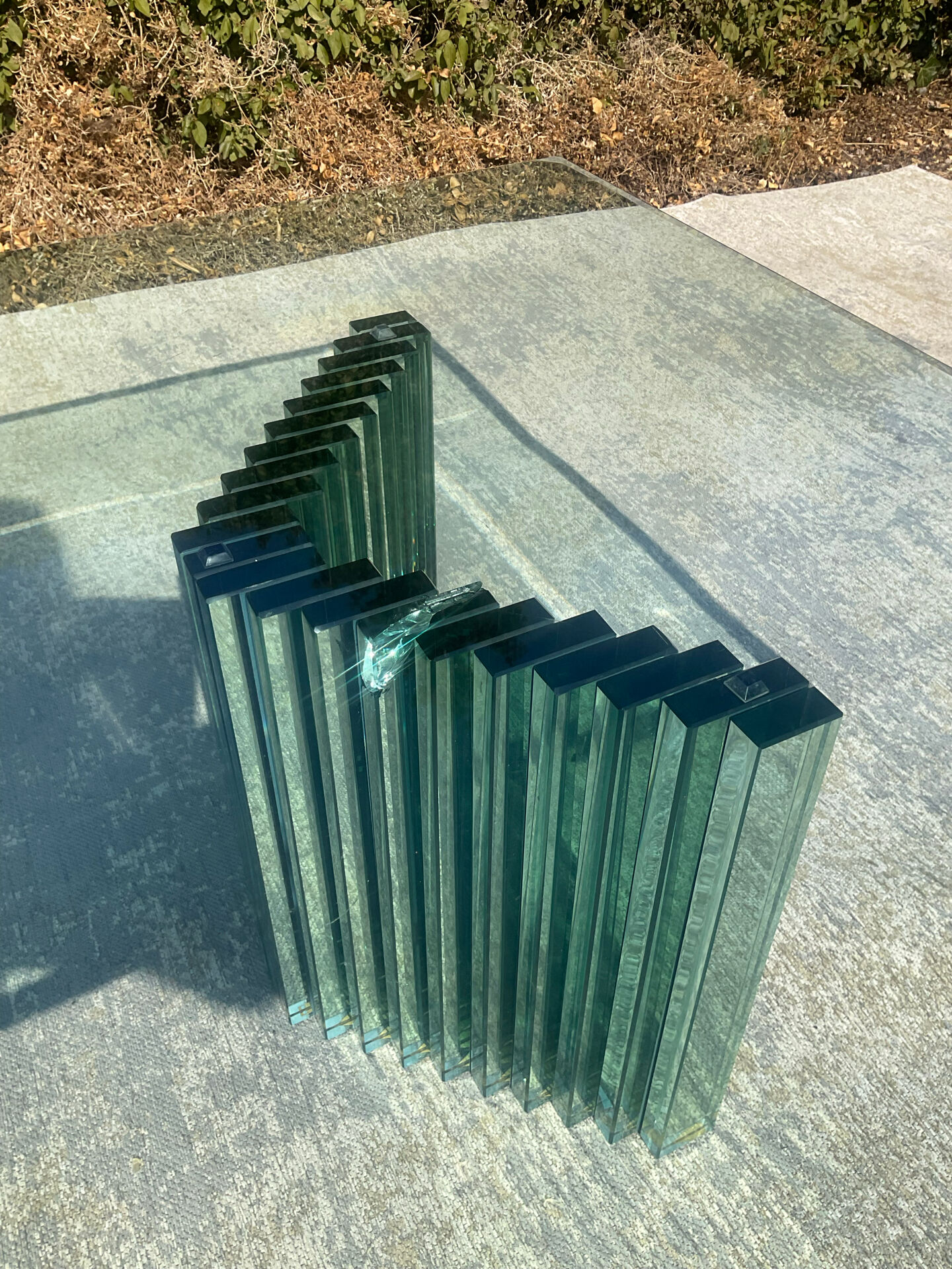 Table basse Luigi Massoni des années 80