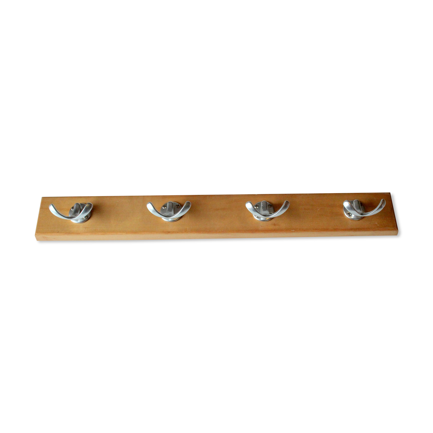 Solid wooden coat door, coat rack with 4 hooks