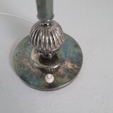Art Deco table lamp in silver plate, 1930s Sweden