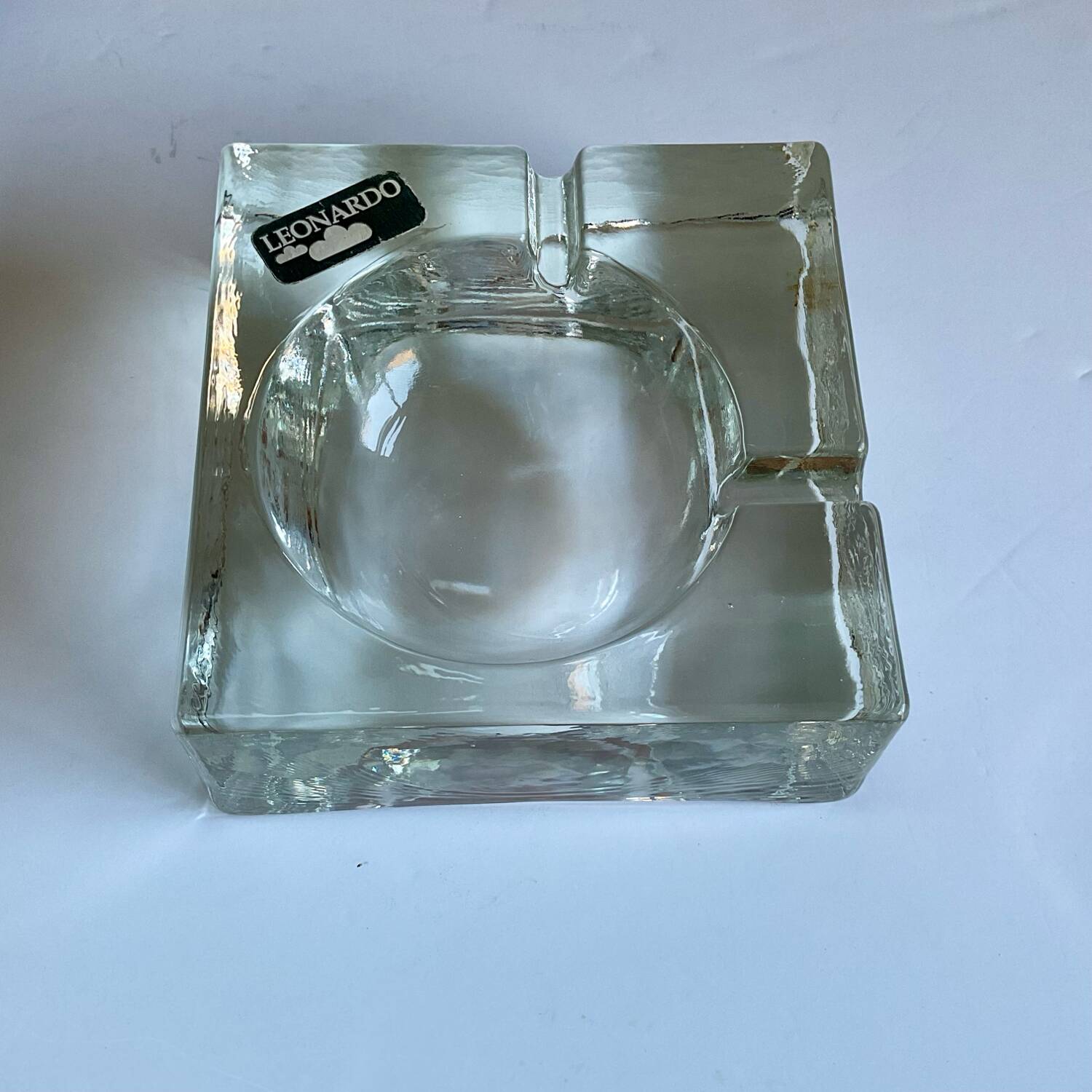 Leonardo glass ashtray