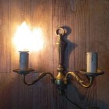 Applique double en bronze, style louis XVI