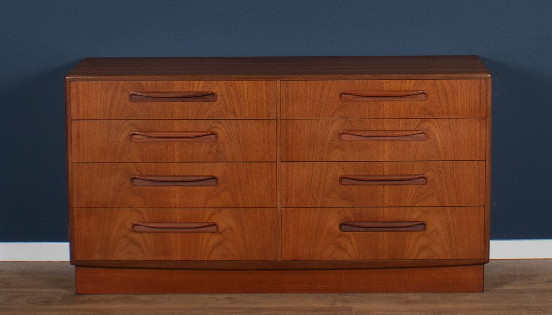 Teak 1960s G-Plan Fresco, 8 drawers chest of crawers
