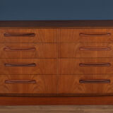 Commode en teck  G-Plan Fresco, 8 tiroirs, 1960s