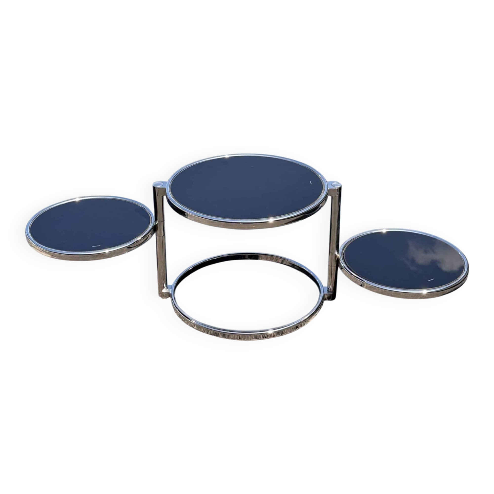 Leitmotiv-Swivel 3-tier coffee table