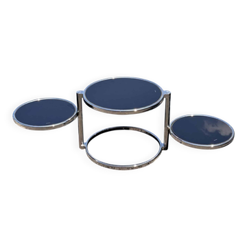 Leitmotiv-Swivel 3-tier coffee table