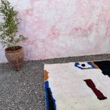 Handmade wool rug Morocco 2.5 x 1.5 m