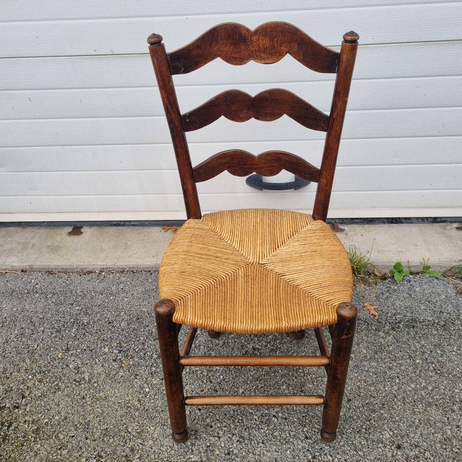 Rustic castle mustache chair