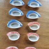 Set of 10 barbotine ramekins