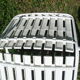4 vintage white garden chairs in rilsan and plastic