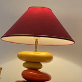 François pebble brown lamp