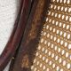 Old cane bistro chair, stamped fischel