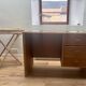 Rattan and bamboo desk