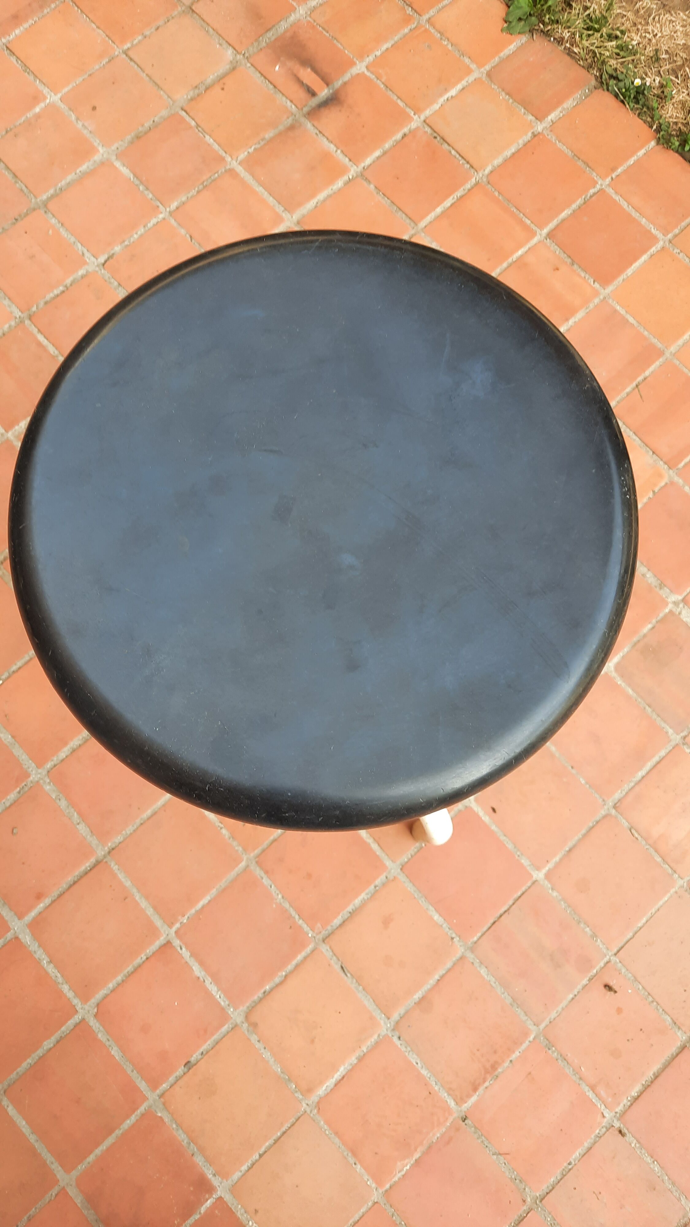 Metal and Bakelite screw stool