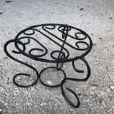 Wrought iron plant holder