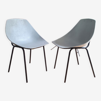 Chairs Pierre Guariche Shell Meurop 1960