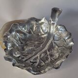 Fratelli Lisi Sterling Silver Leaf Shaped Dish Italian