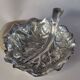 Plat en argent sterling en forme de feuille Fratelli Lisi italien
