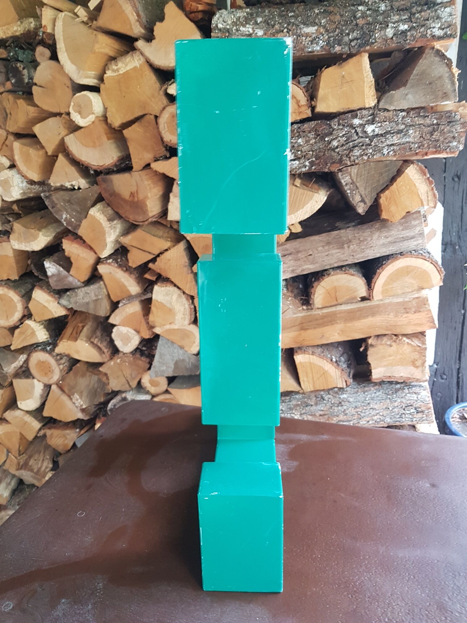 Large sign letter "E" metal