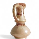 Mid-Century Ceramic Jug Vase by Roberto Rigon for Bertoncello, Signed, 1960s