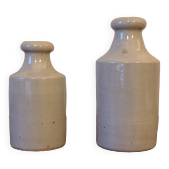 Old Mercury vials from the Dourdon Brothers Paris in sandstone