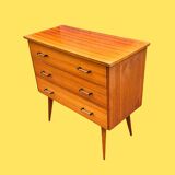 Commode vintage pieds compas