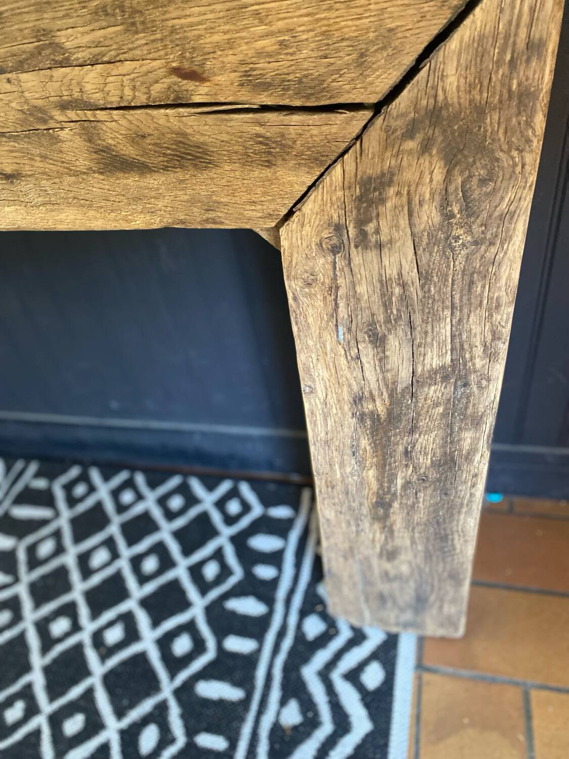 Console chêne massif