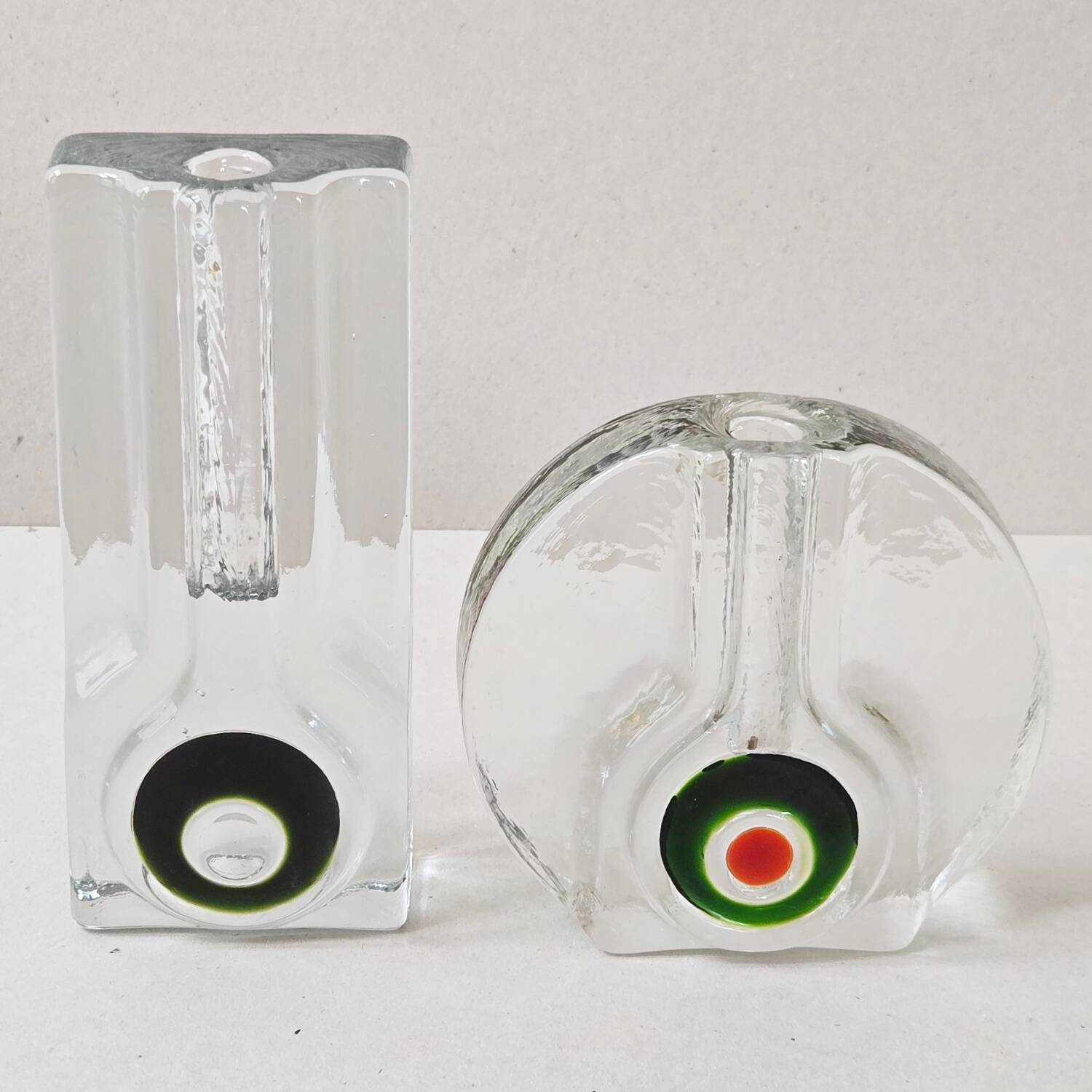 Set of 2 vintage vases by Walther 1970