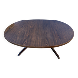 Vintage oval Baumann table in elm