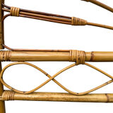 Pair of 1960s rattan headboards from France