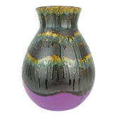 vase du milieu du siècle Dumler & Breiden modèle 122/30 avec un motif coloré rare