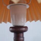 Lampe à poser en bois tourné