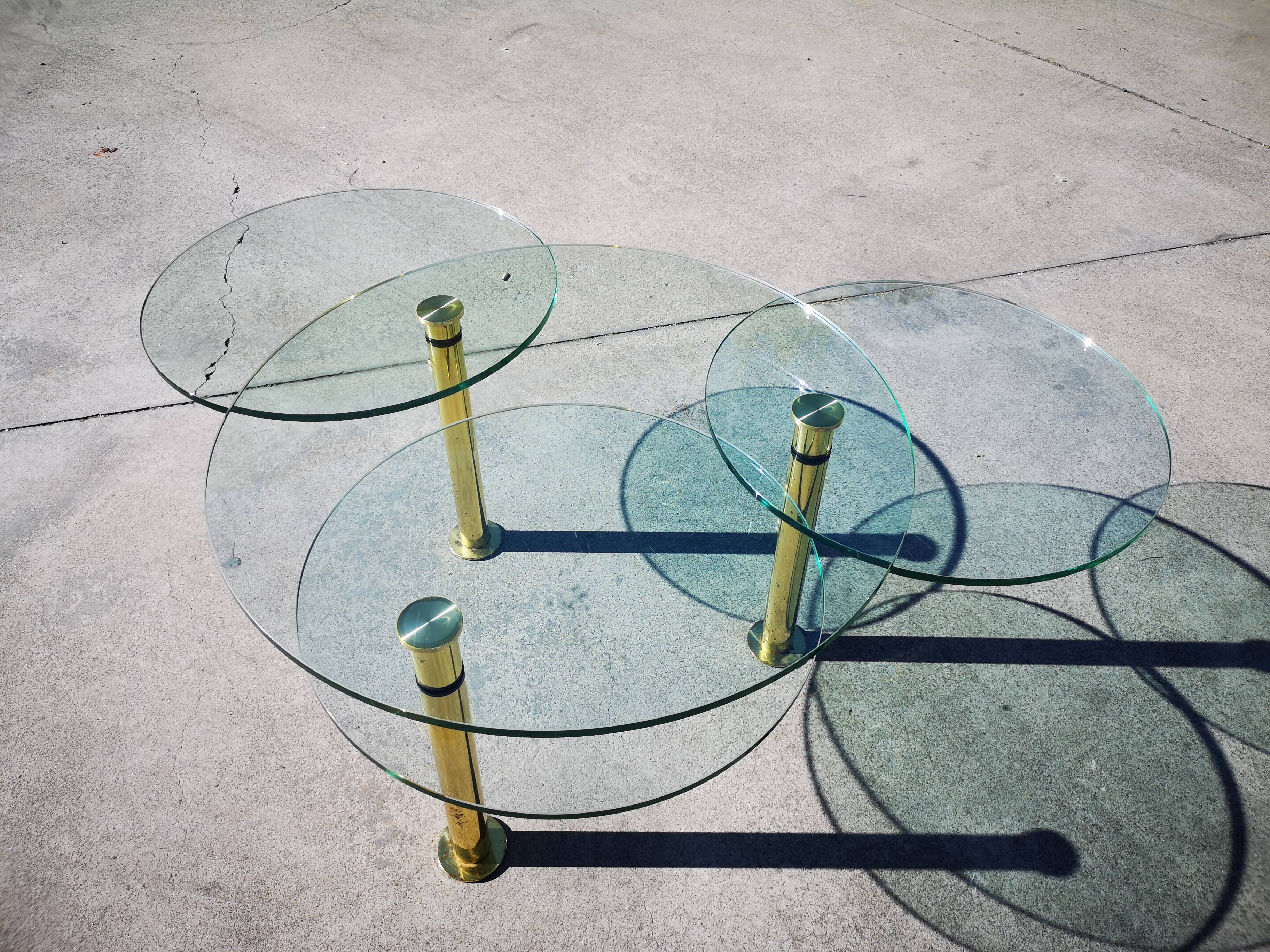 Glass coffee table